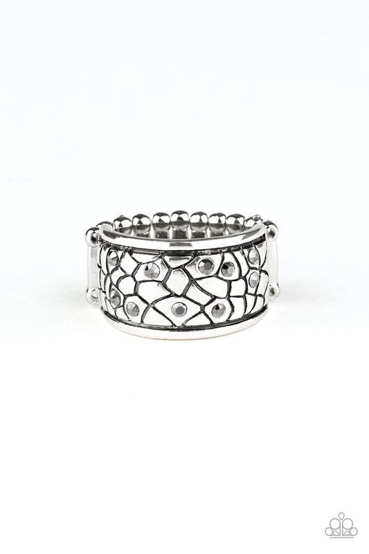 Pick Up The Pieces - Silver - Paparazzi Rings