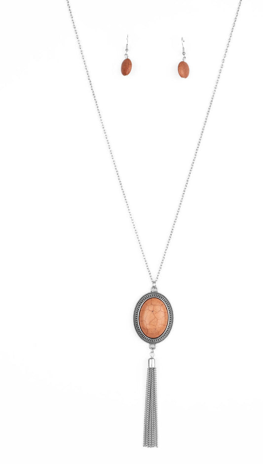 Paparazzi Necklaces - Nomadic Dramatics - Brown