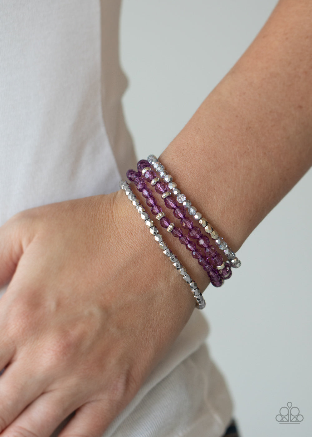 Paparazzi Bracelets - Crystal Crush - Purple