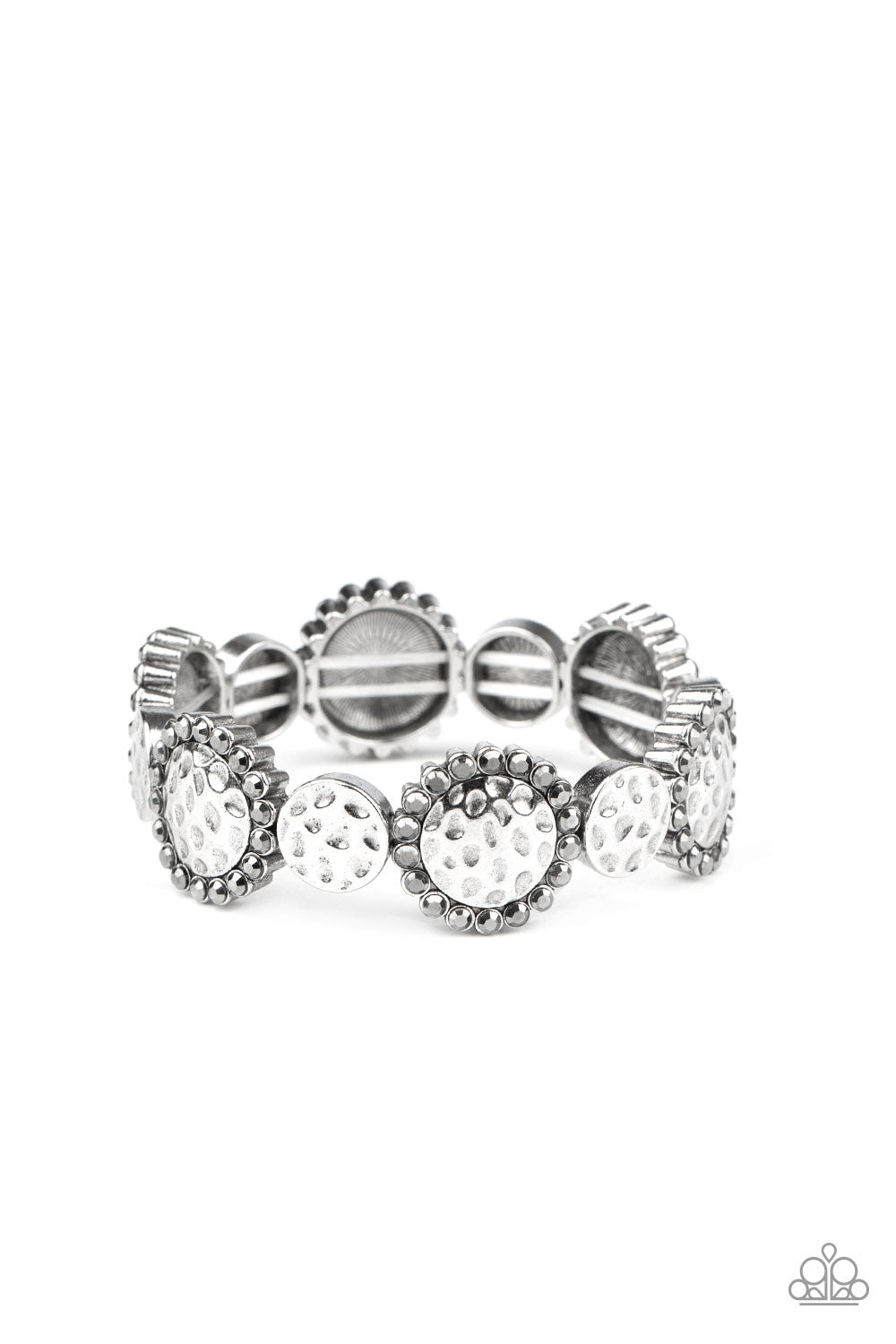 Paparazzi Bracelets - Mixed Up Metro - Silver