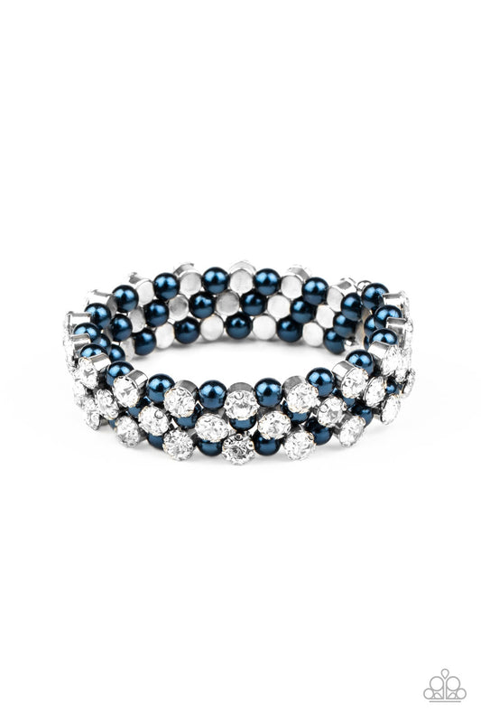 Paparazzi Bracelets - Metro Motif - Blue coil
