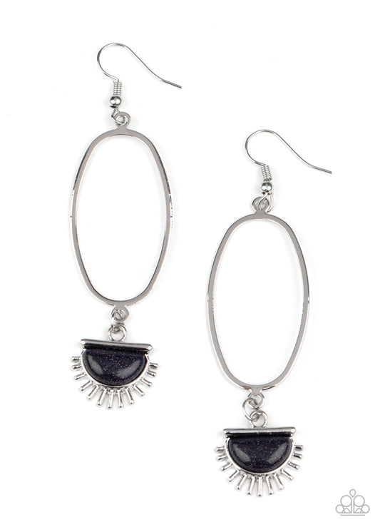 Paparazzi Earrings - SOL Purpose - Blue