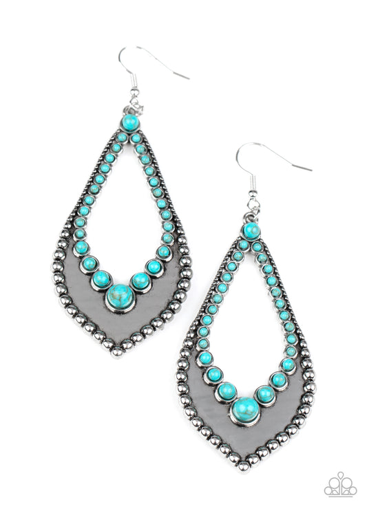 Paparazzi Earrings - Essential Minerals - Blue