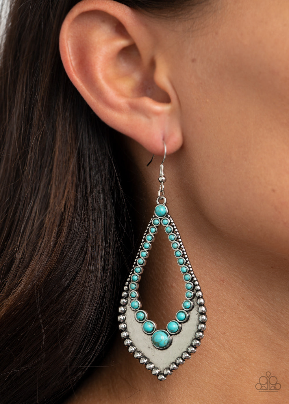 Paparazzi Earrings - Essential Minerals - Blue