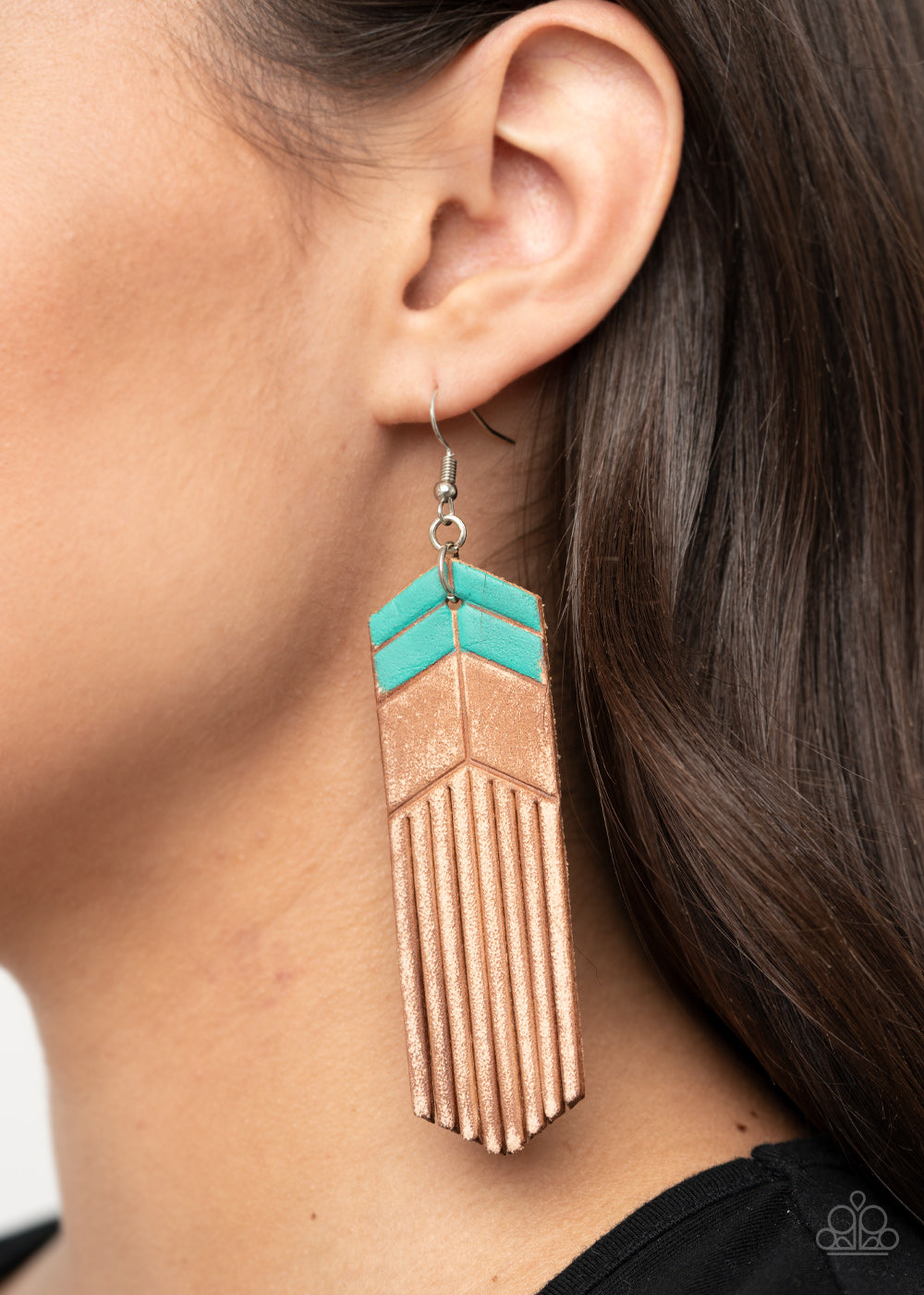 Paparazzi Earrings - Desert Trails - Blue