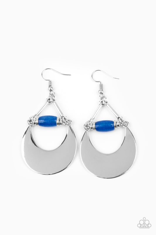 Paparazzi Earrings - Mystical Moonbeams - Blue