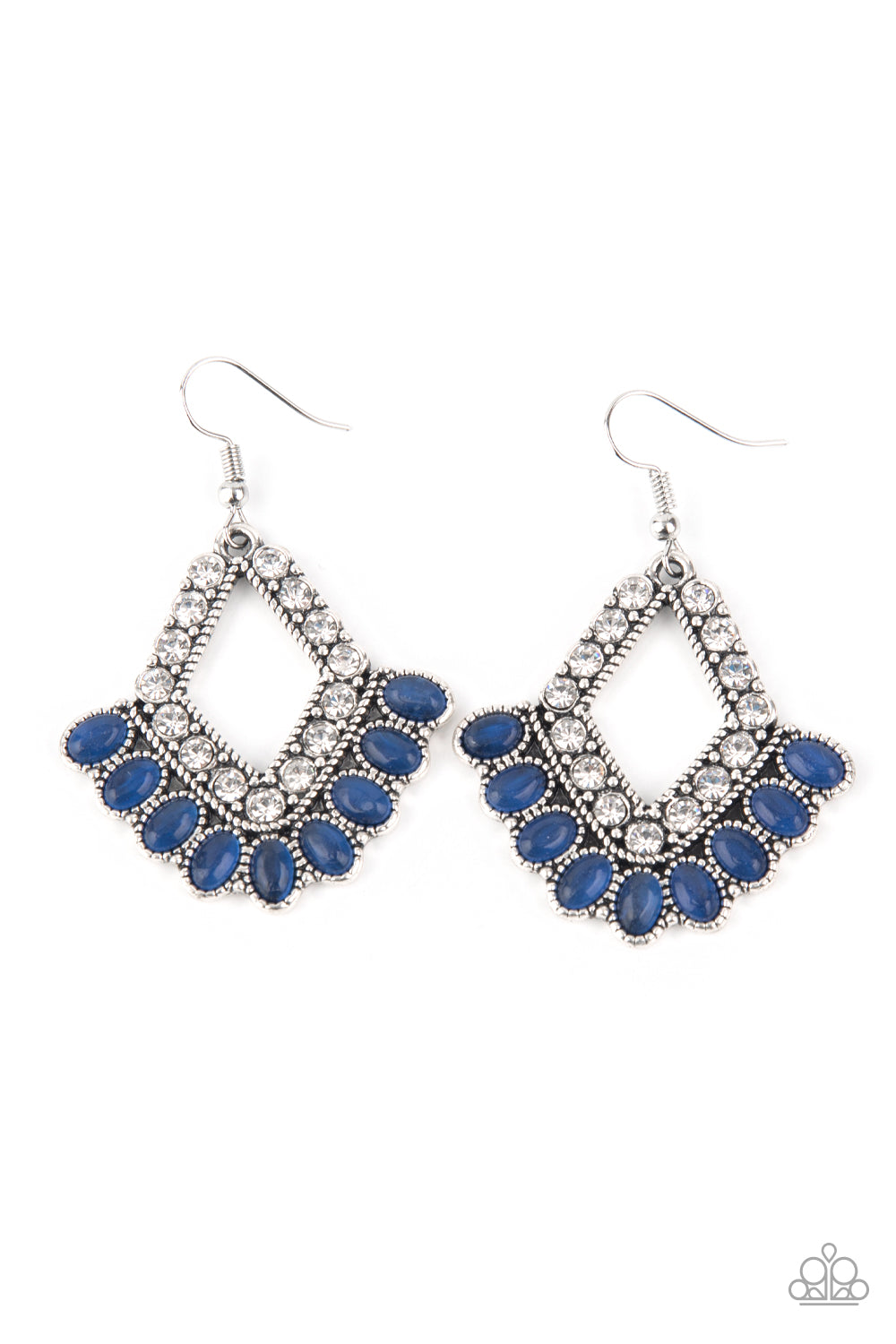 Paparazzi Earrings - Just BEAM Happy - Blue