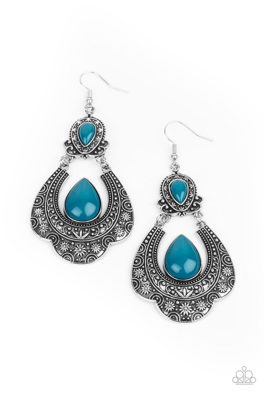 Paparazzi Earrings - Rise and Roam - Blue