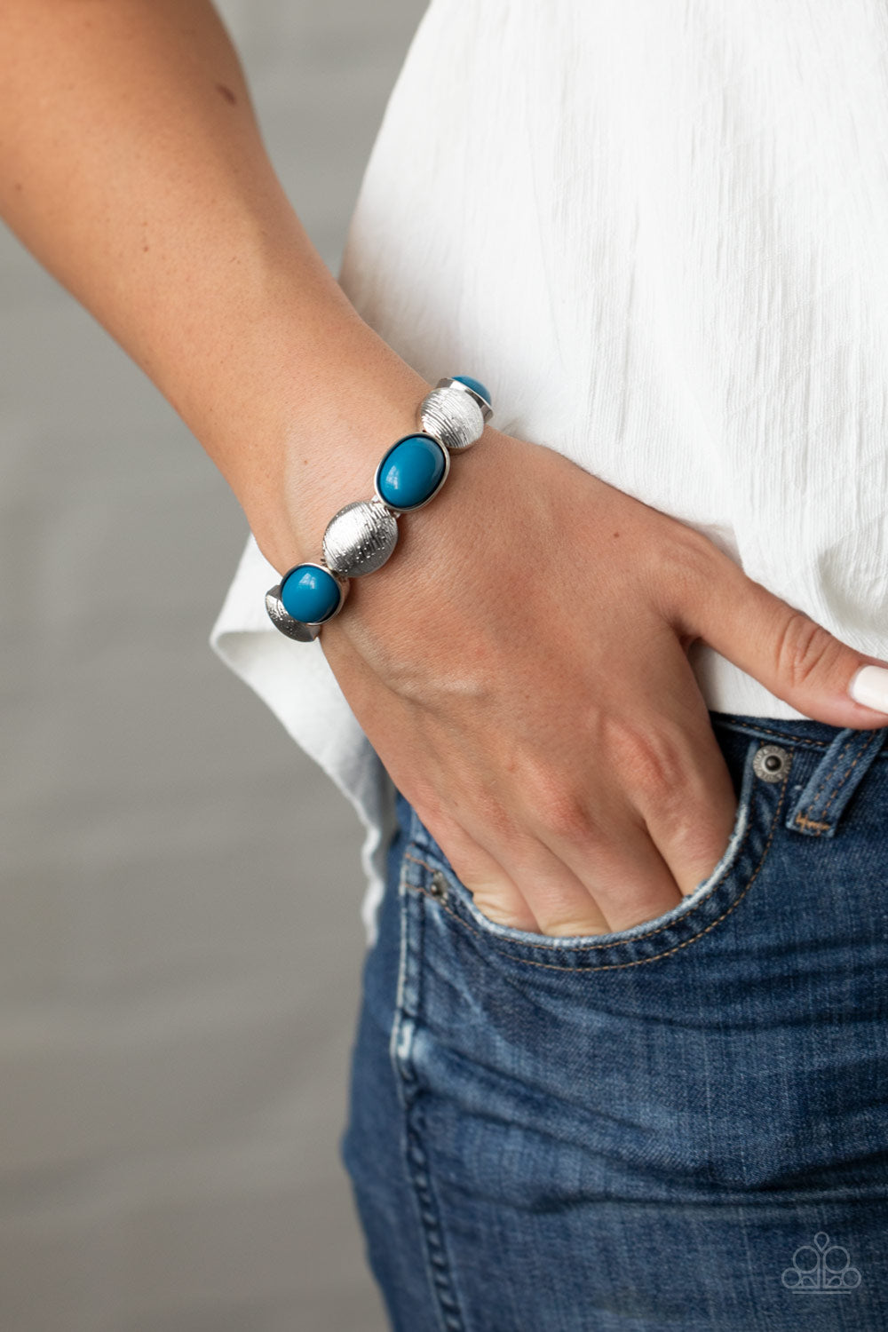 Paparazzi Bracelets - Decadently Dewy - Blue