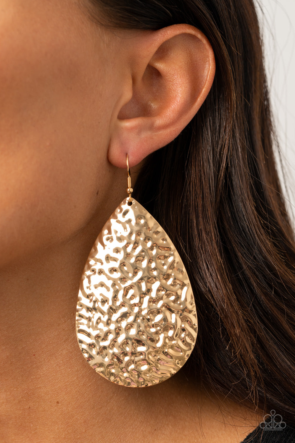 Paparazzi Earrings - Metallic Mirrors - Gold