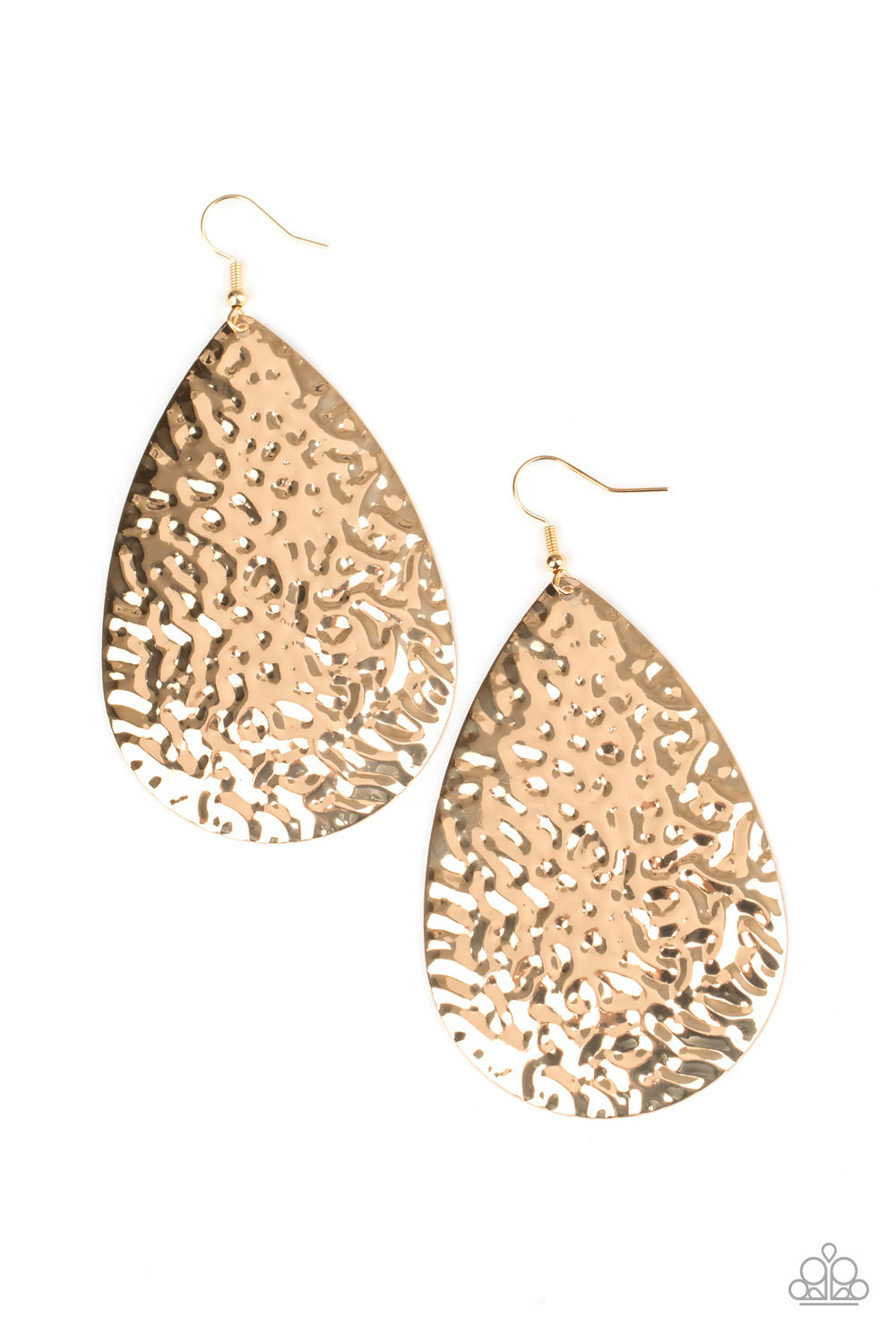 Paparazzi Earrings - Metallic Mirrors - Gold