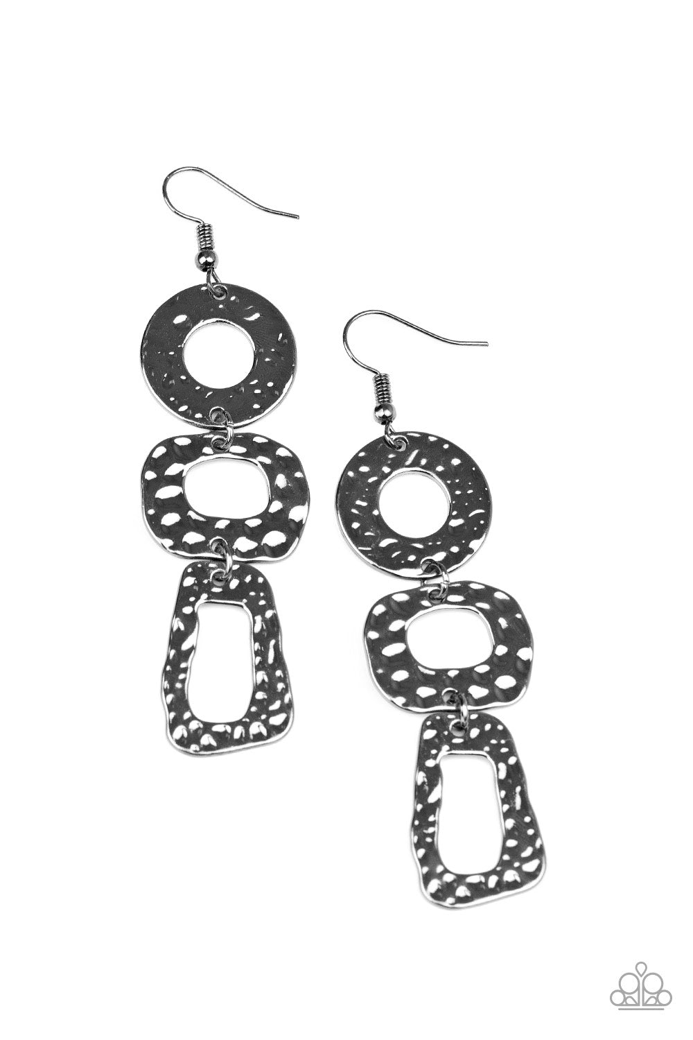 Paparazzi Earrings - Prehistoric Prowl- Black