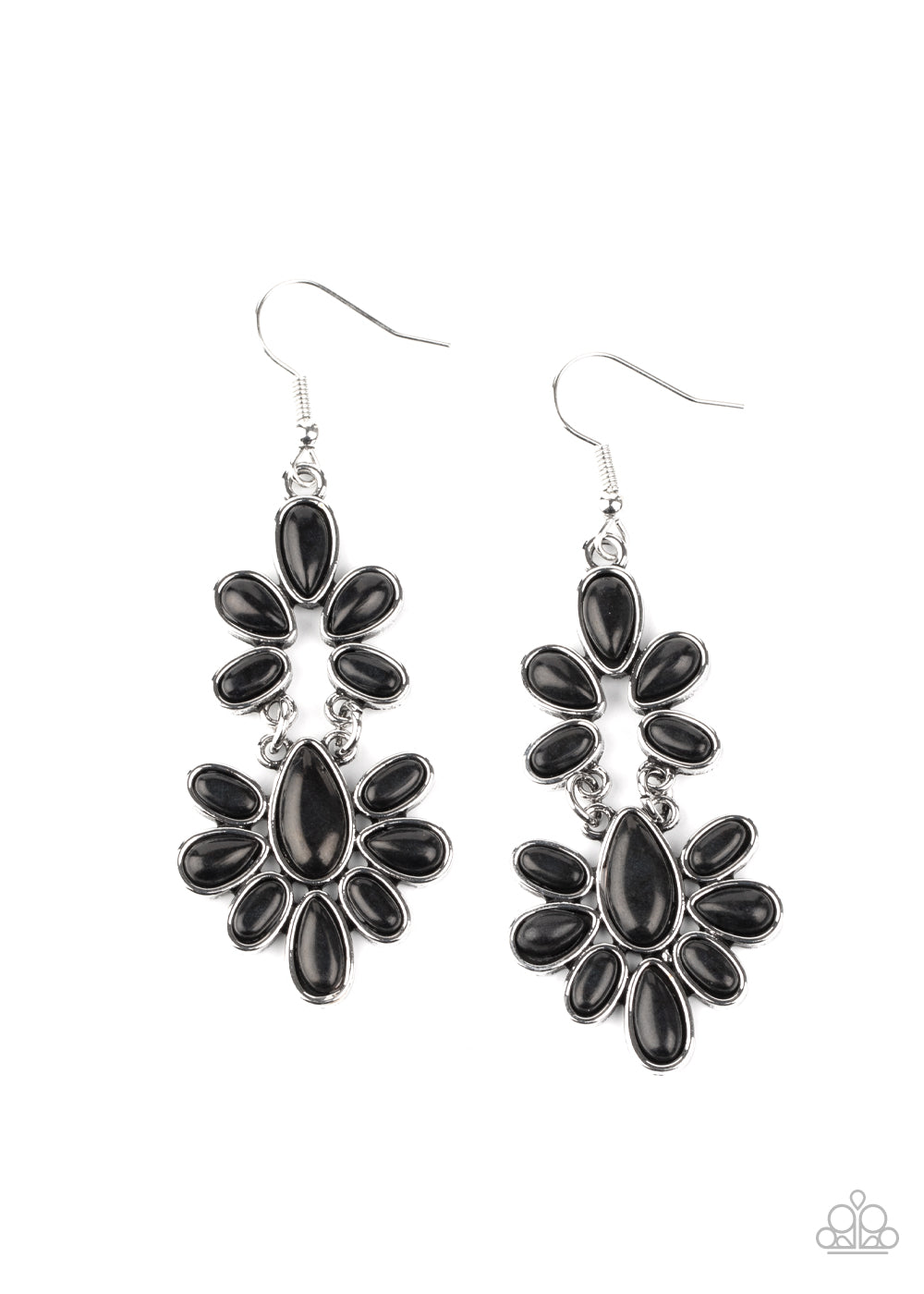Paparazzi Earrings - Cactus Cruise - Black