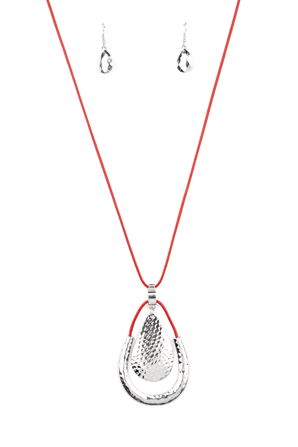 Paparazzi Necklaces - Texture Trekker - Red