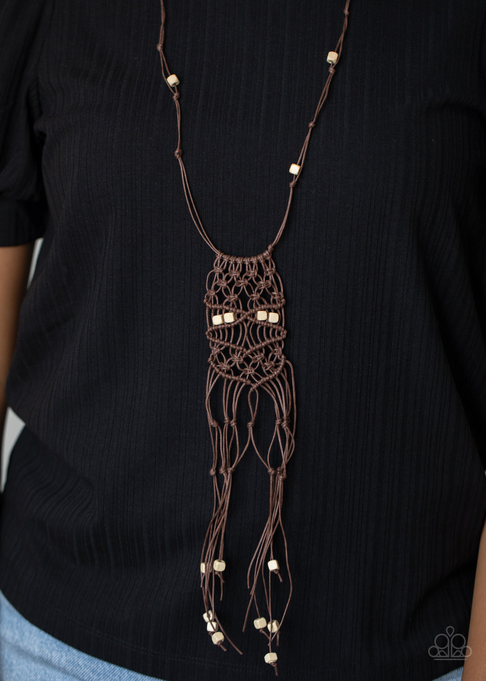 Paparazzi Necklaces - Macrame Majesty - Brown