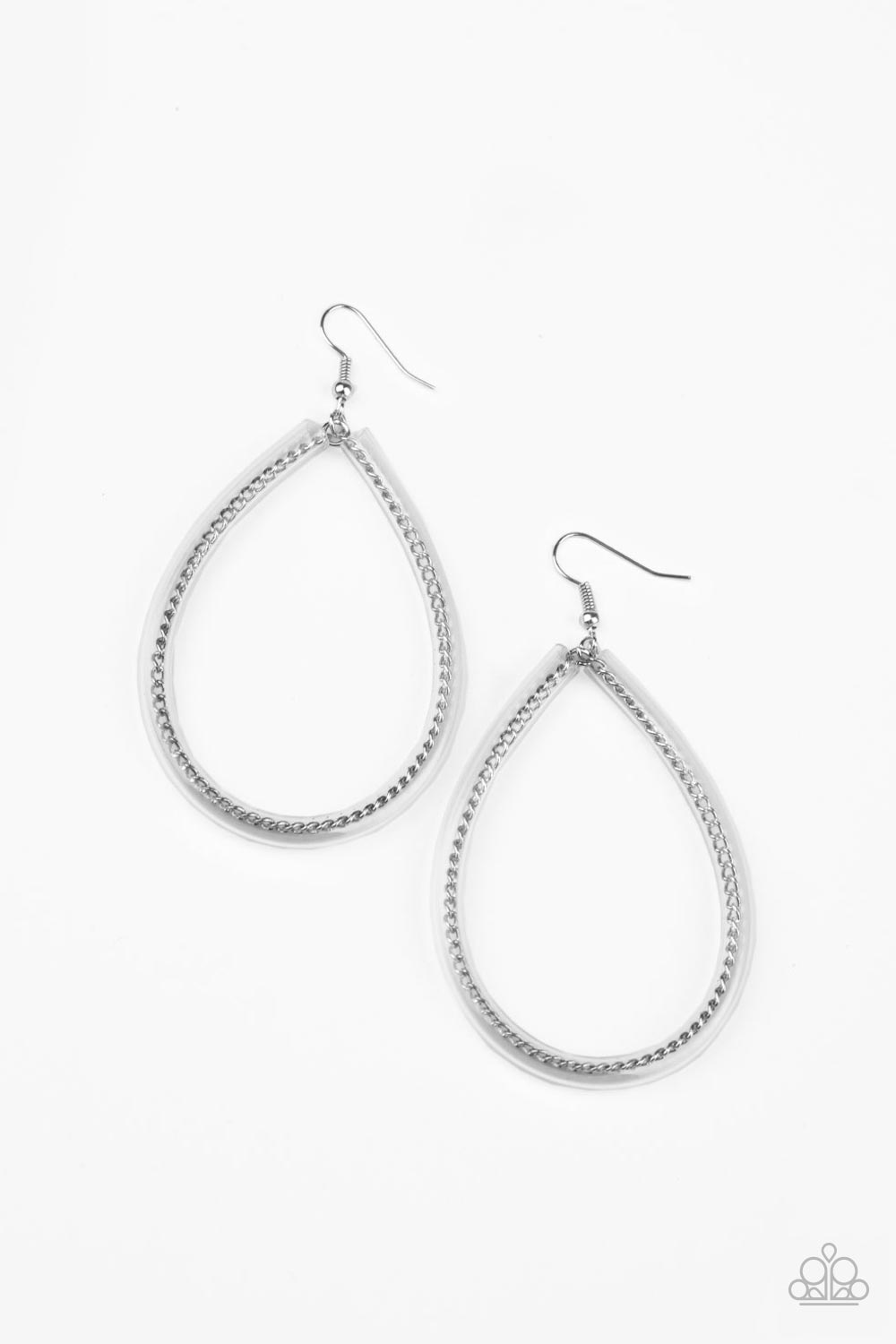 Paparazzi Earrings - Just ENCASE You Missed It - Silver