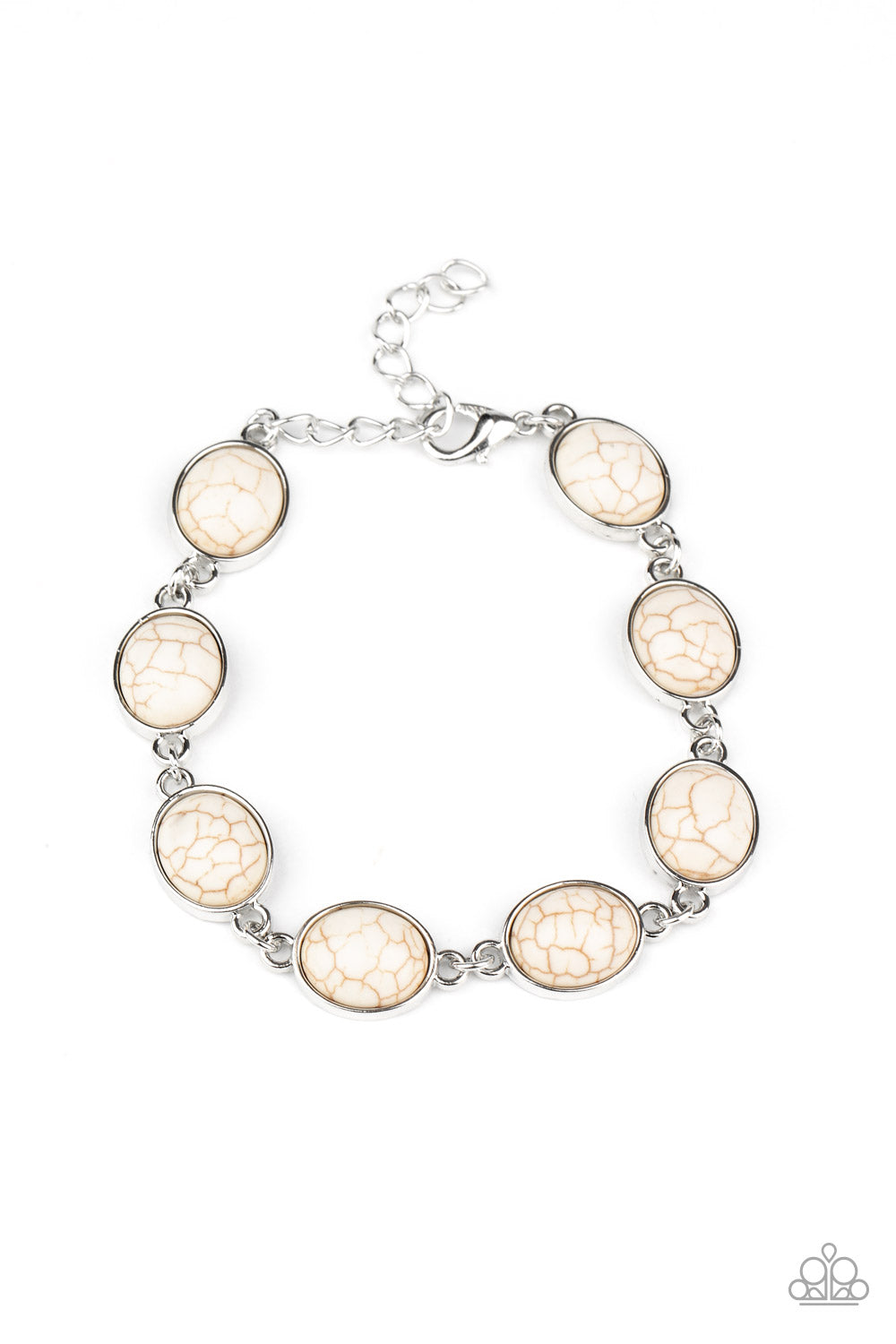 Paparazzi Bracelets - Nice Stonework - White