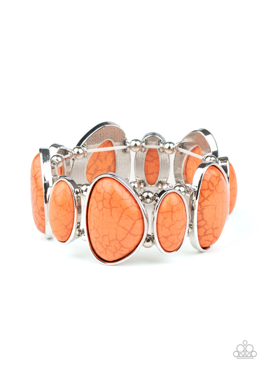 Paparazzi Bracelets - Feel at HOMESTEAD - Orange
