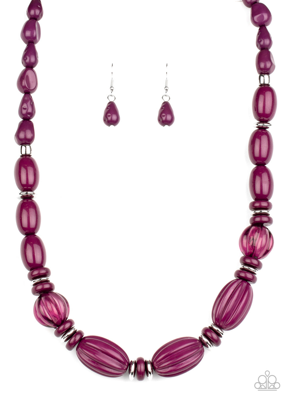 Paparazzi Necklaces - High Alert - Purple