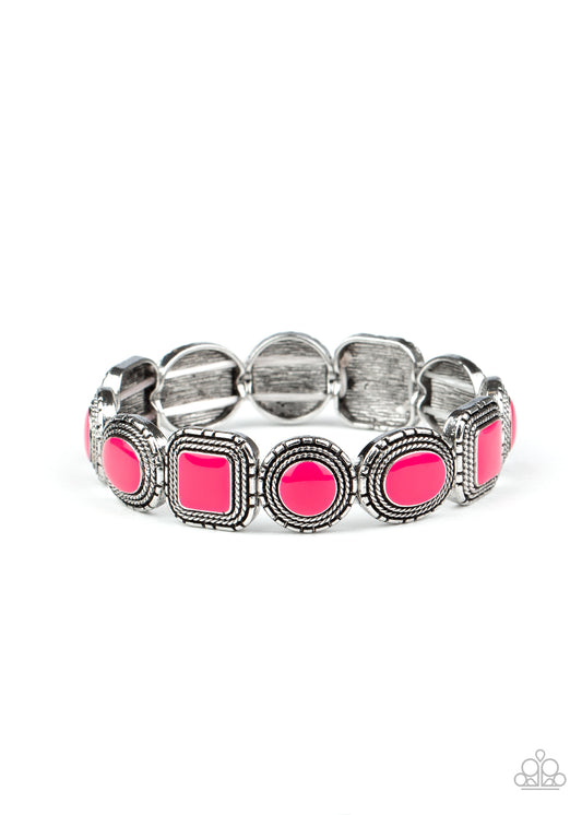Paparazzi Bracelets - Vividly Vintage - Pink