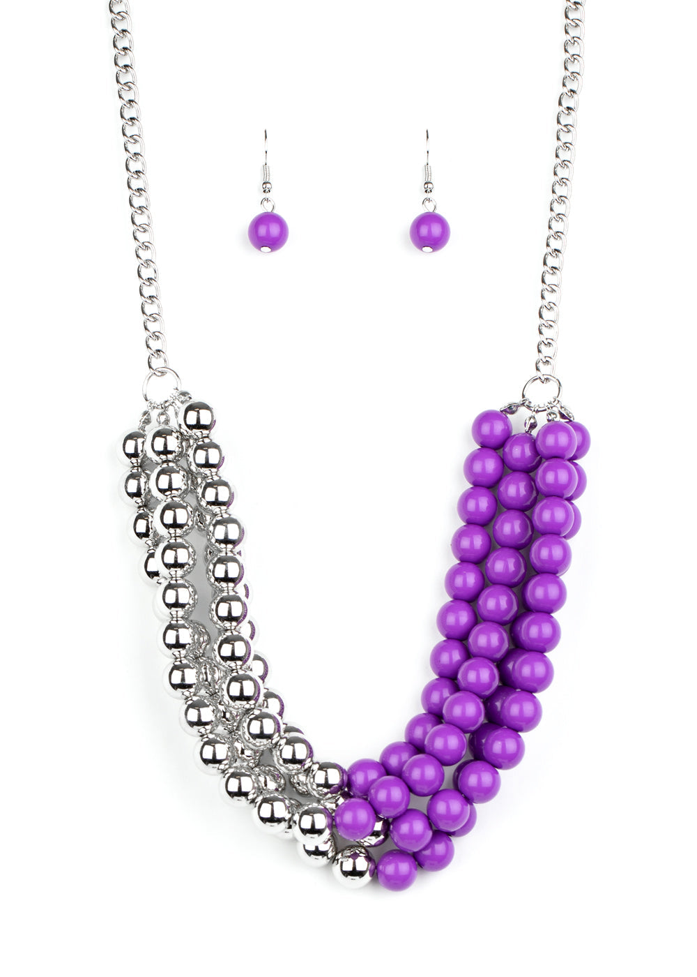 Paparazzi Necklaces - Layer After Layer - Purple
