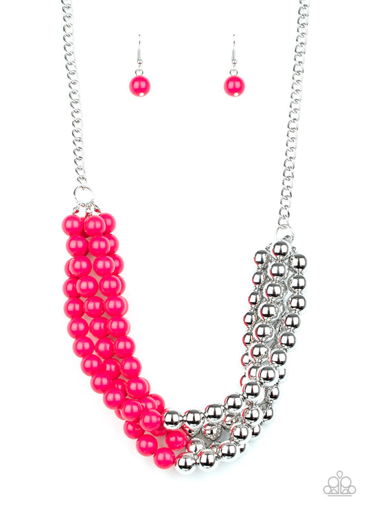 Paparazzi Necklaces - Layer After Layer - Pink