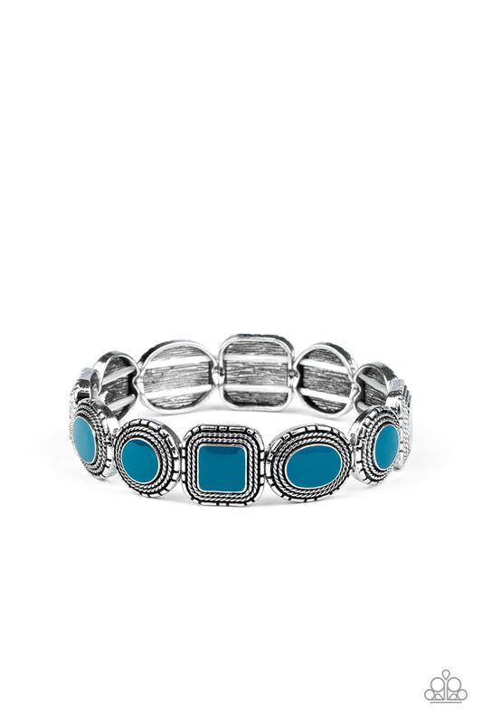 Paparazzi Bracelets - Vividly Vintage - Blue