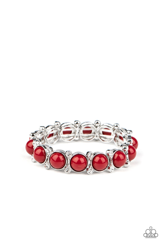 Paparazzi Bracelets - Flamboyantly Fruity - Red