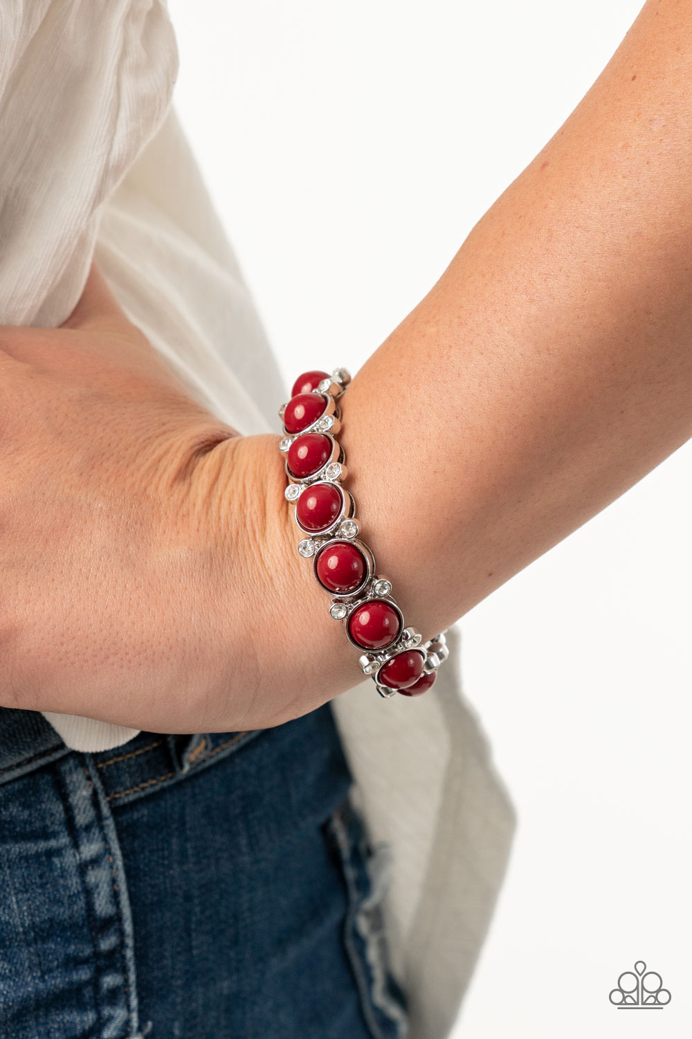 Paparazzi Bracelets - Flamboyantly Fruity - Red