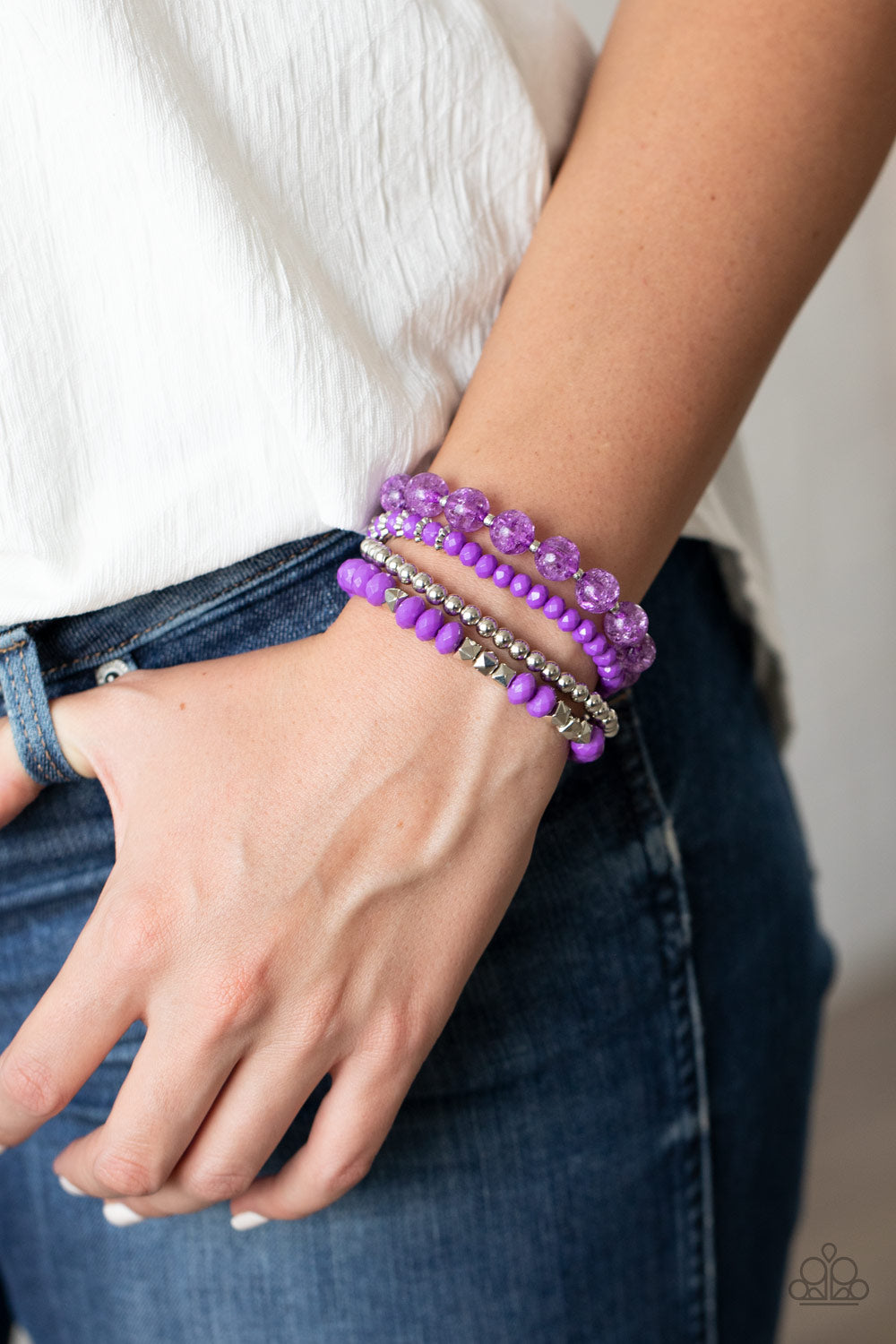 Paparazzi Bracelets - Layered Luster - Purple