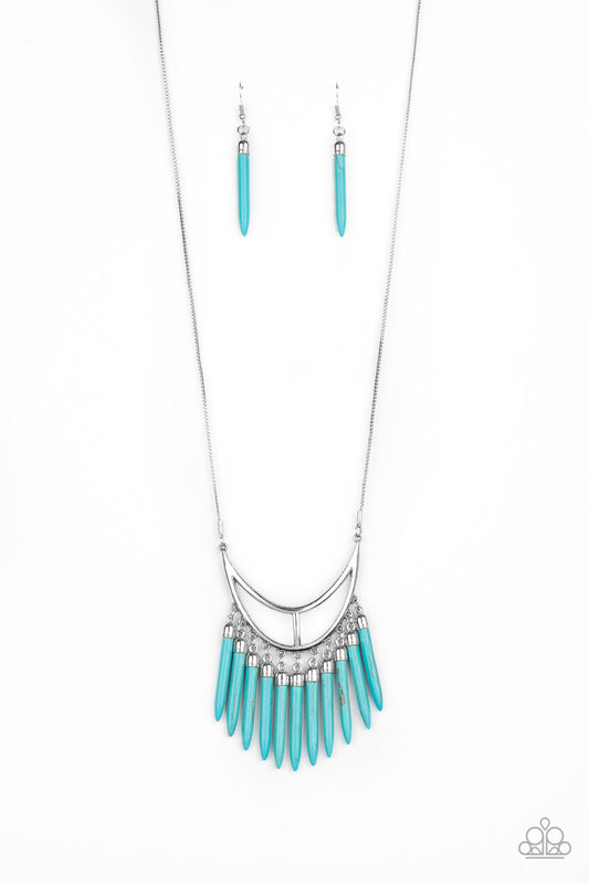 Paparazzi Necklaces - Stone Age A - Lister - Blue