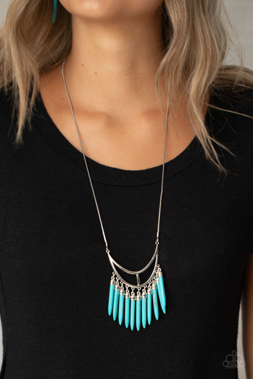 Paparazzi Necklaces - Stone Age A - Lister - Blue