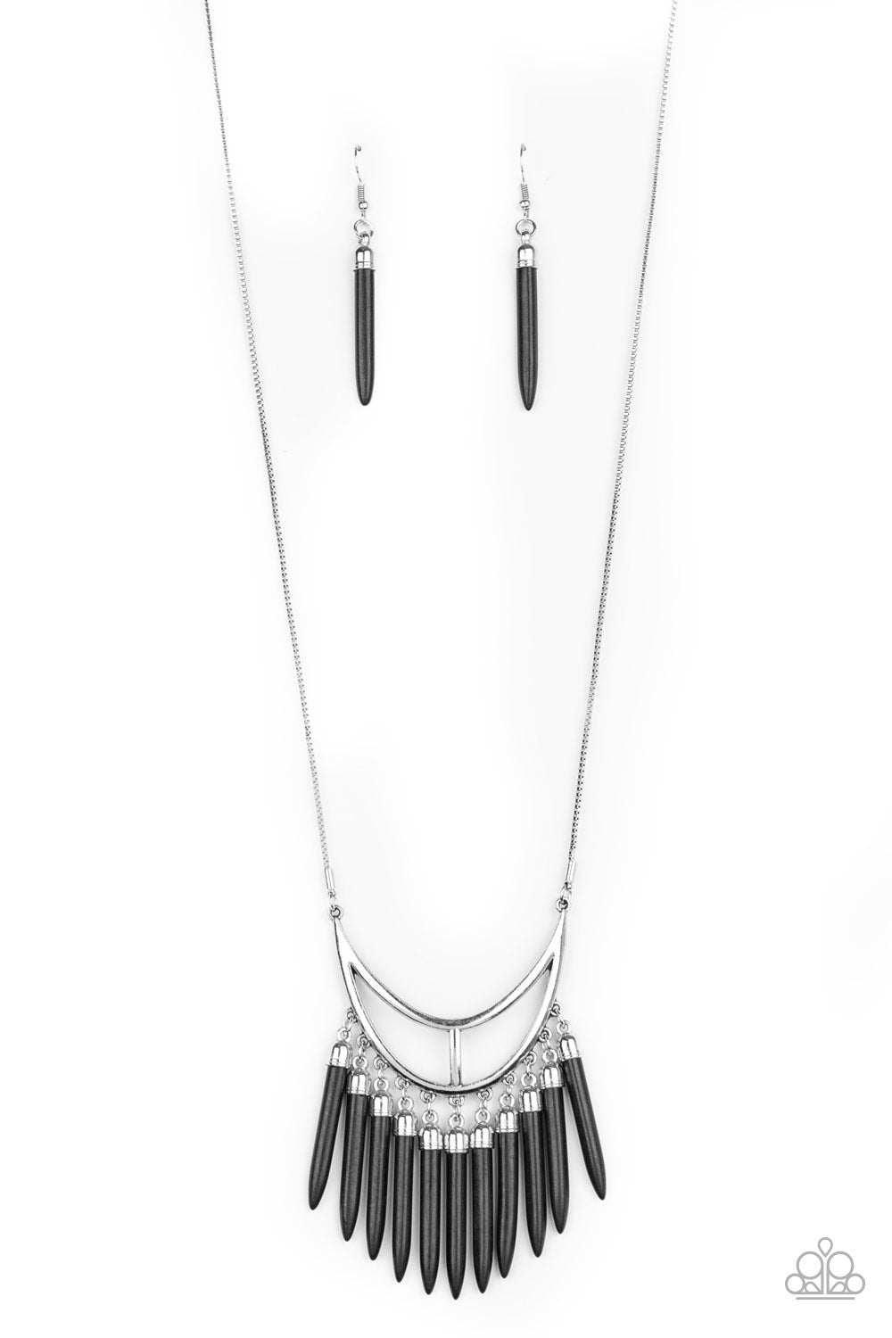 Paparazzi Necklaces - Stone Age A-Lister - Black