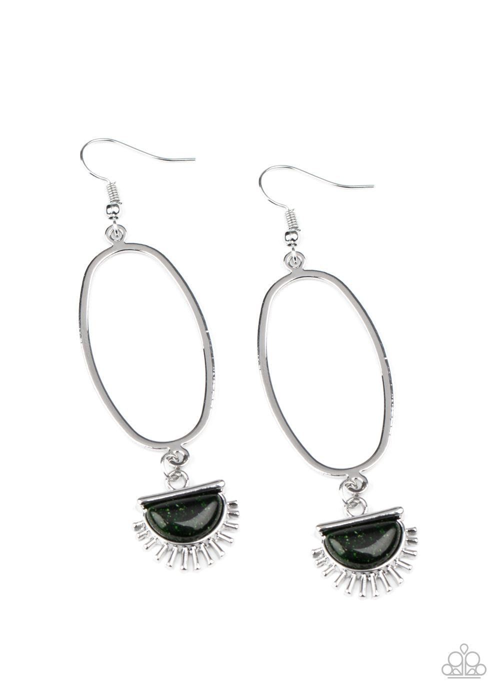 Paparazzi Earrings - SOL Purpose - Green