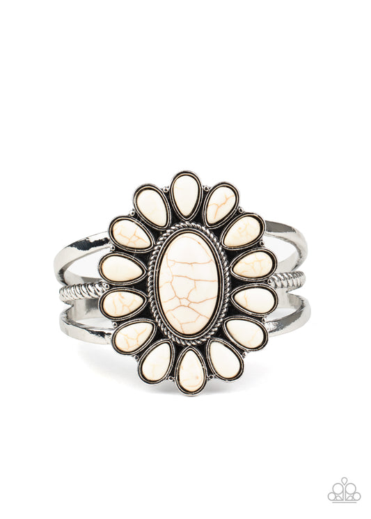 Paparazzi Bracelets - Sedona Spring - White