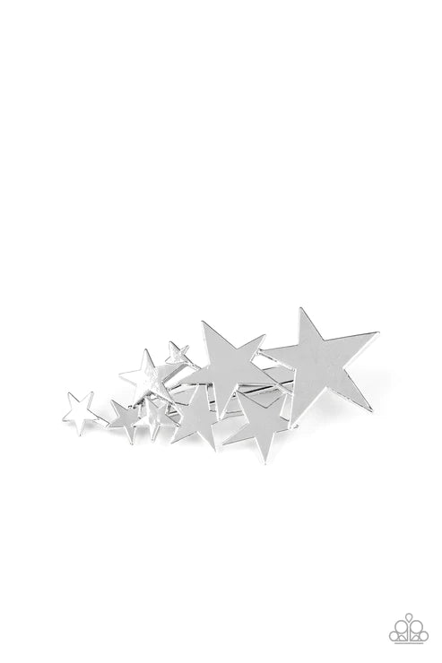 Paparazzi Hair Accessories - She Star-ted It! - Silver