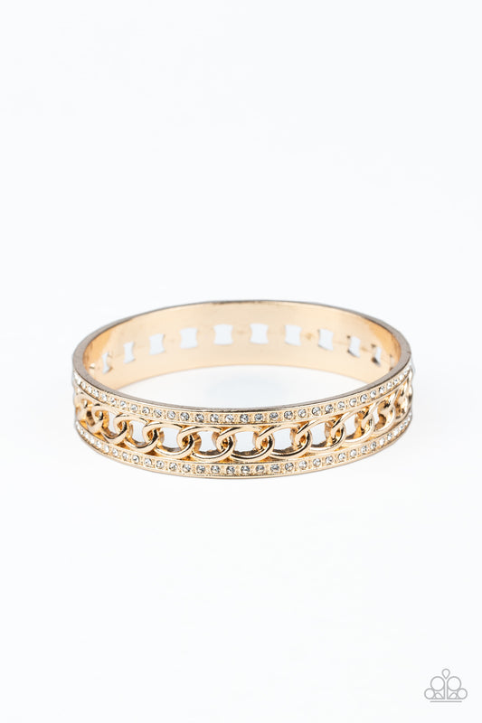 Paparazzi Bracelets - Couture Court - Gold
