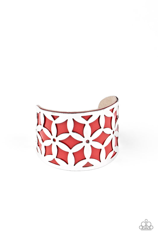 Paparazzi Bracelets - Garden Fiesta - Red