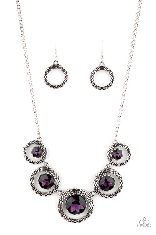 Paparazzi Necklaces - Pixel Perfect - Purple