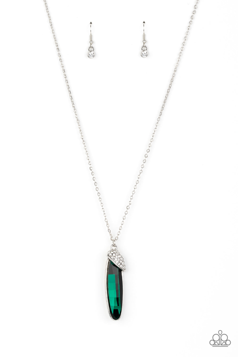 Paparazzi Necklaces - Spontaneous Sparkle - Green
