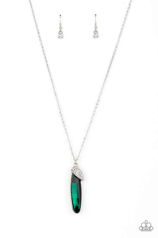 Paparazzi Necklaces - Spontaneous Sparkle - Green