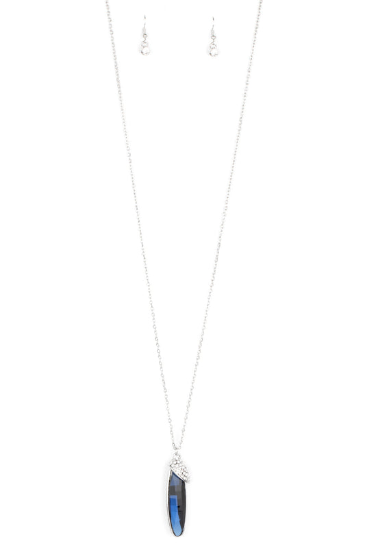 Paparazzi Necklaces - Spontaneous Sparkle - Blue