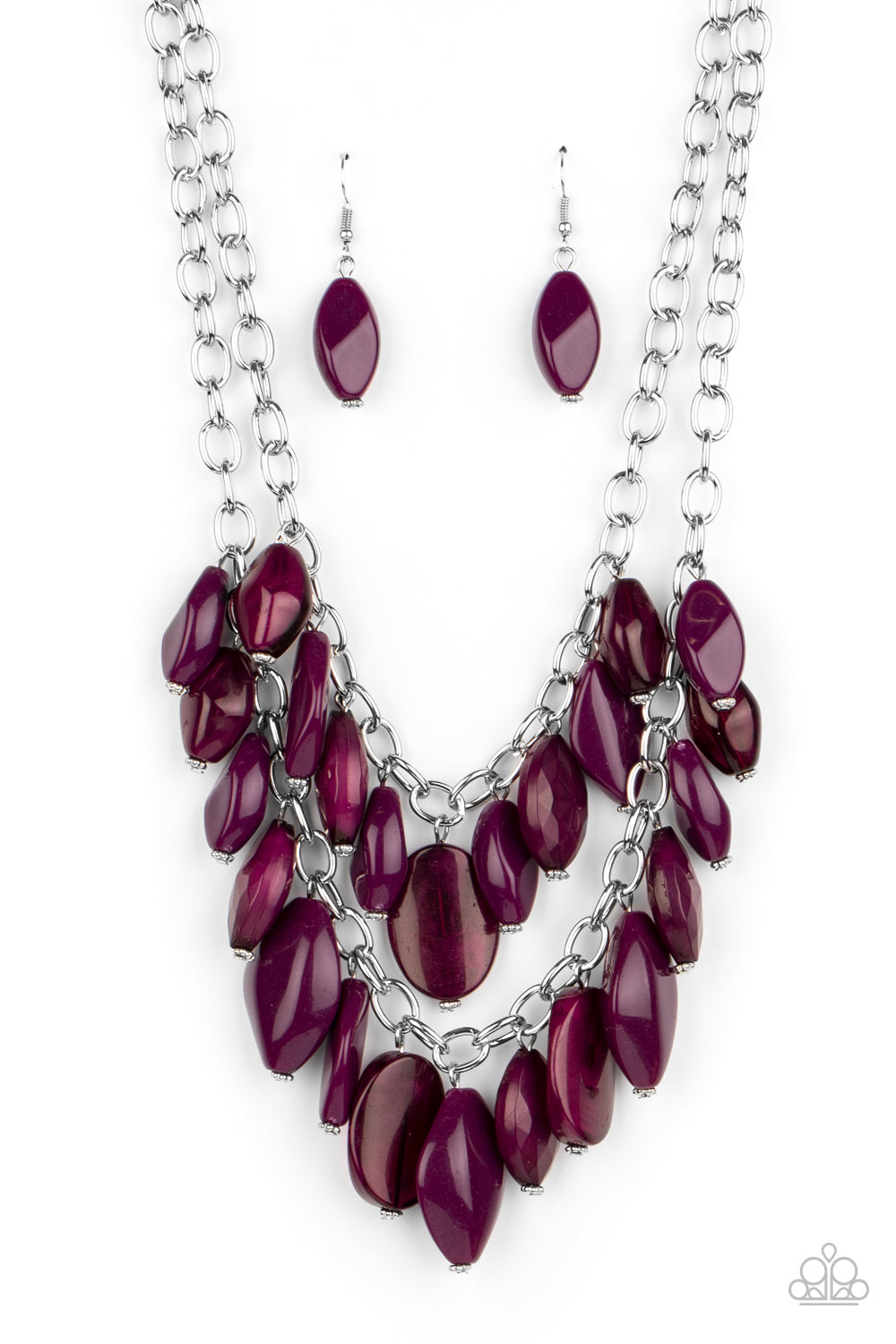 Paparazzi Necklaces - Palm Beach Beauty - Purple