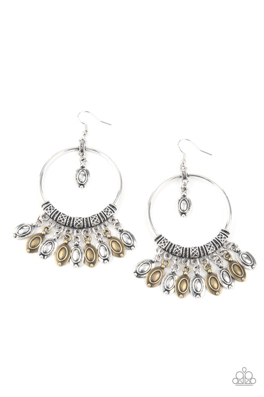 Paparazzi Earrings - Metallic Harmony - Multi