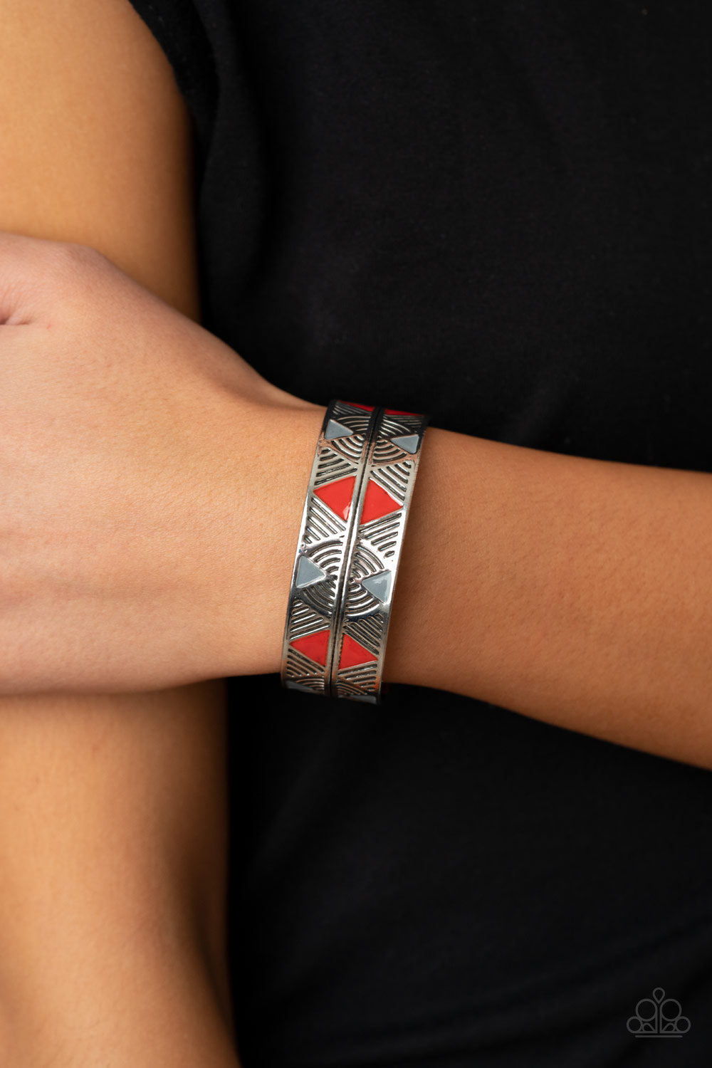 Paparazzi Bracelets - Hidden Glyphs - Red