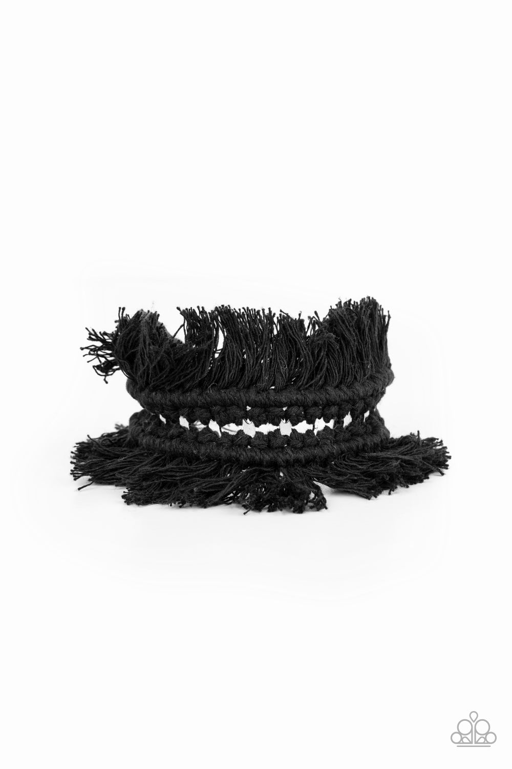 Paparazzi Bracelets - Homespun Hardware - Black