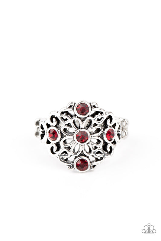 Paparazzi Rings - One DAISY At A Time - Red