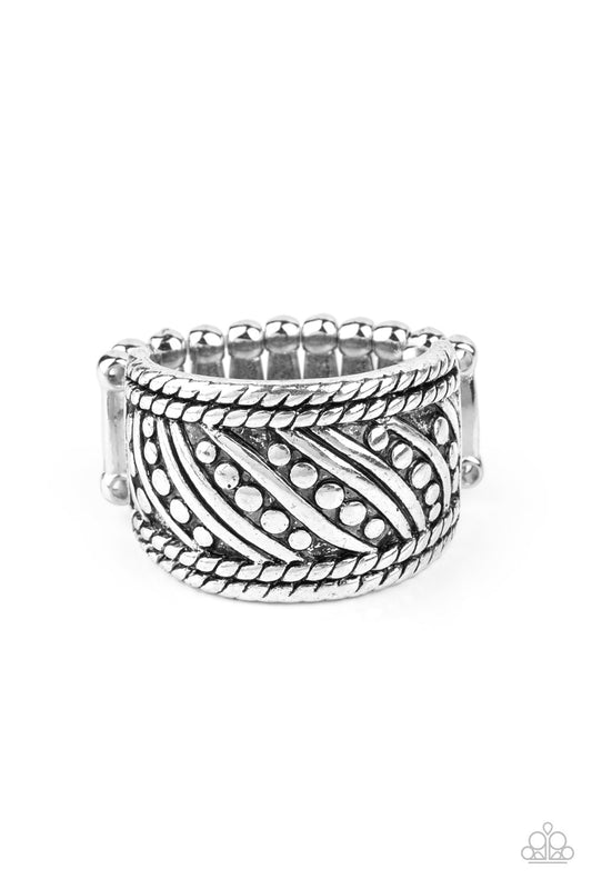 Paparazzi Rings - Slanted Shimmer - Silver