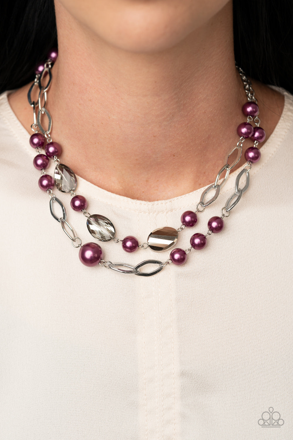 Paparazzi Necklaces - Fluent In Affluence - Purple