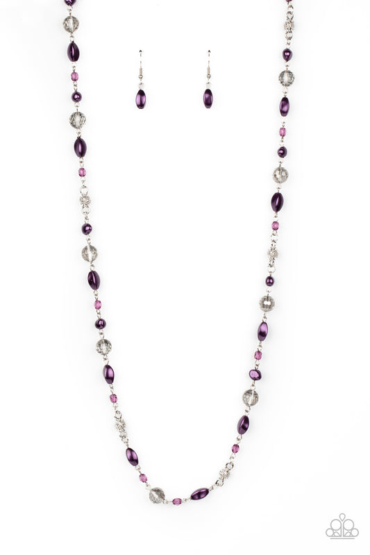 Twinkling Treasures - Purple - Paparazzi Necklaces